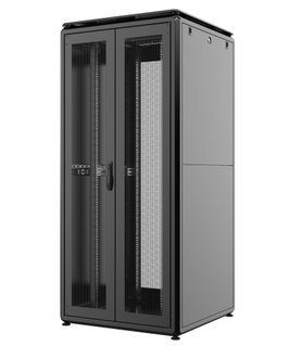 Armadio Server Rack 19" 800x1000 42U Nero Porta Grigliata Doppio Battente - Techly Professional I-CASE EV-4281V2PBF
