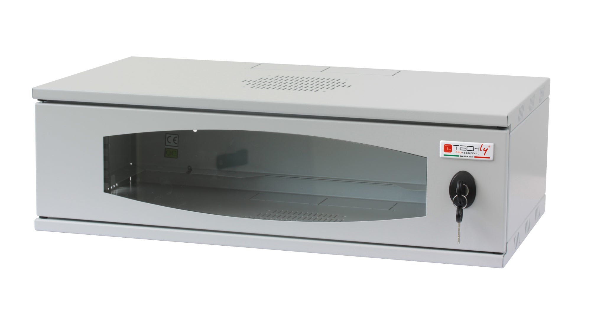 Armadio Rack 19'' a Muro 3U prof. 320 Grigio Assemblato - Techly Professional I-CASE EW-2003G5