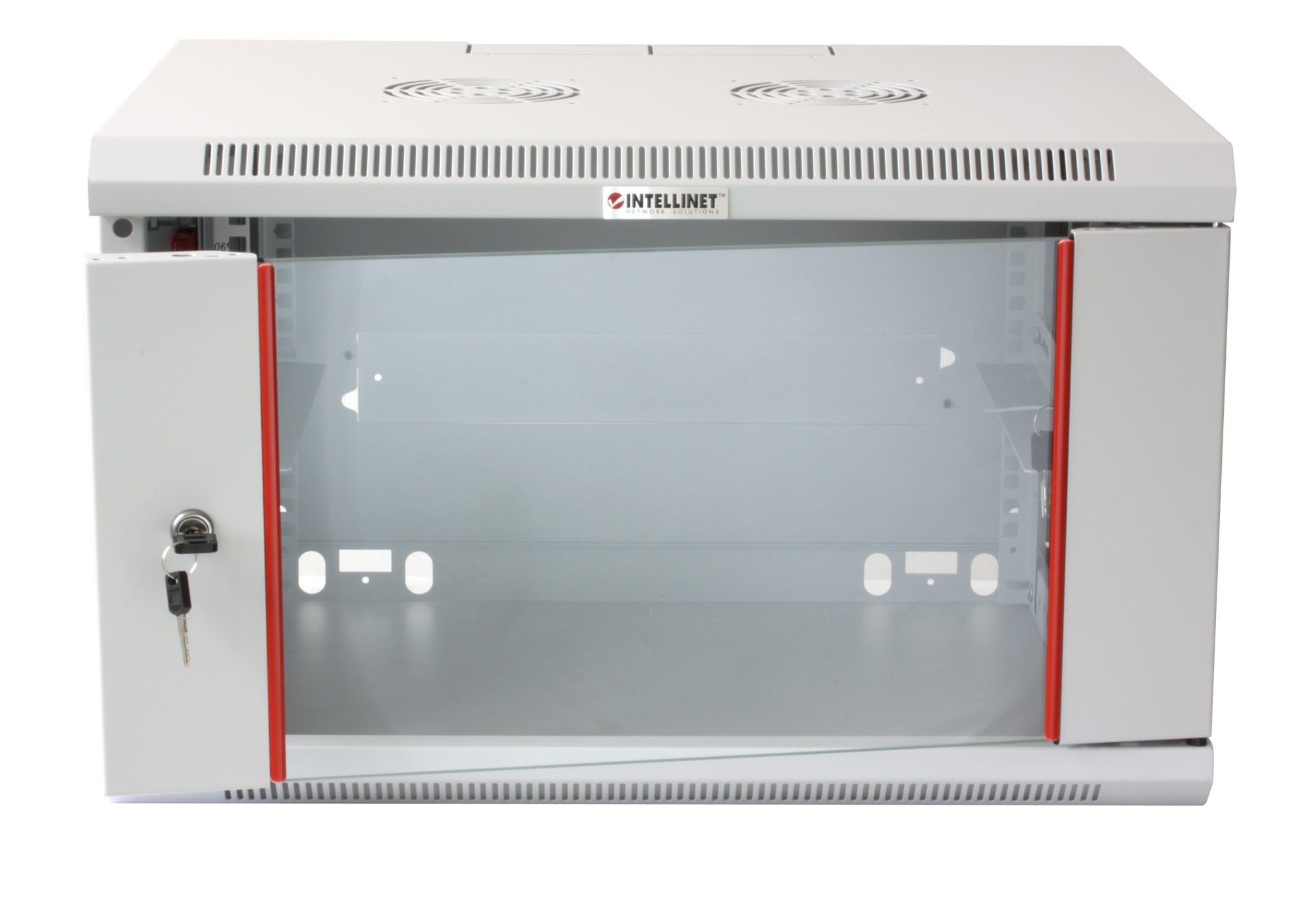 Armadio Rack 19'' a muro 6 unità sezione unica prof. 600mm Grigio - Intellinet I-CASE EW-2006G