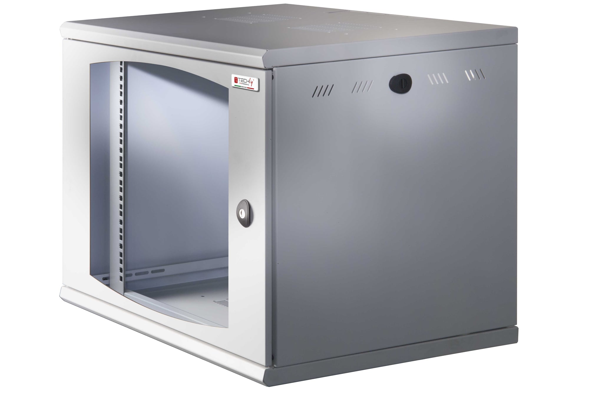 Armadio Rack 19'' a muro 10 unità sezione unica prof. 500mm Nero - Techly Professional I-CASE EW-2009BK5
