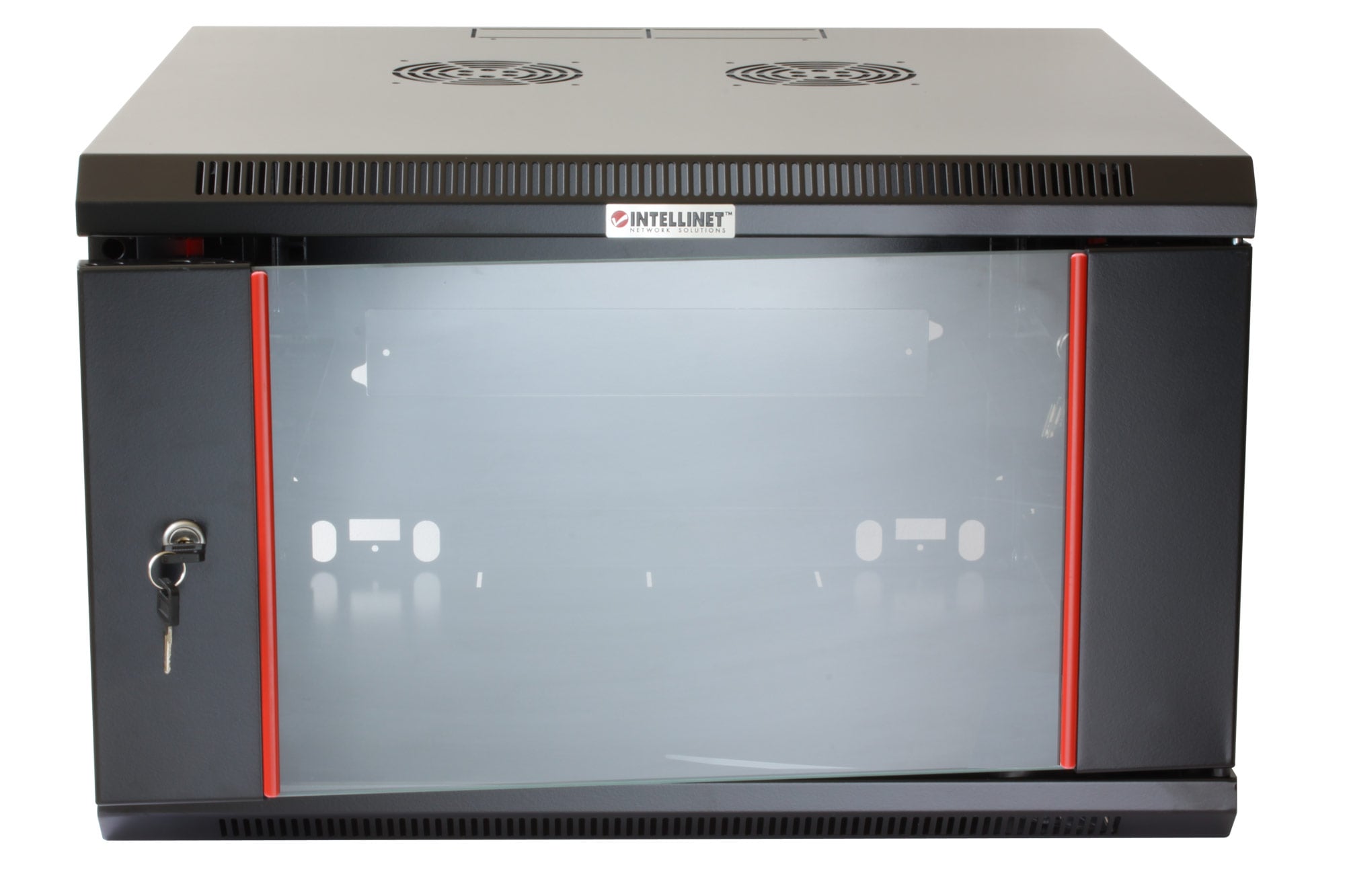 Armadio Rack 19'' a muro 9 unità sezione unica prof. 450 Nero - Intellinet I-CASE EW-2009BKL