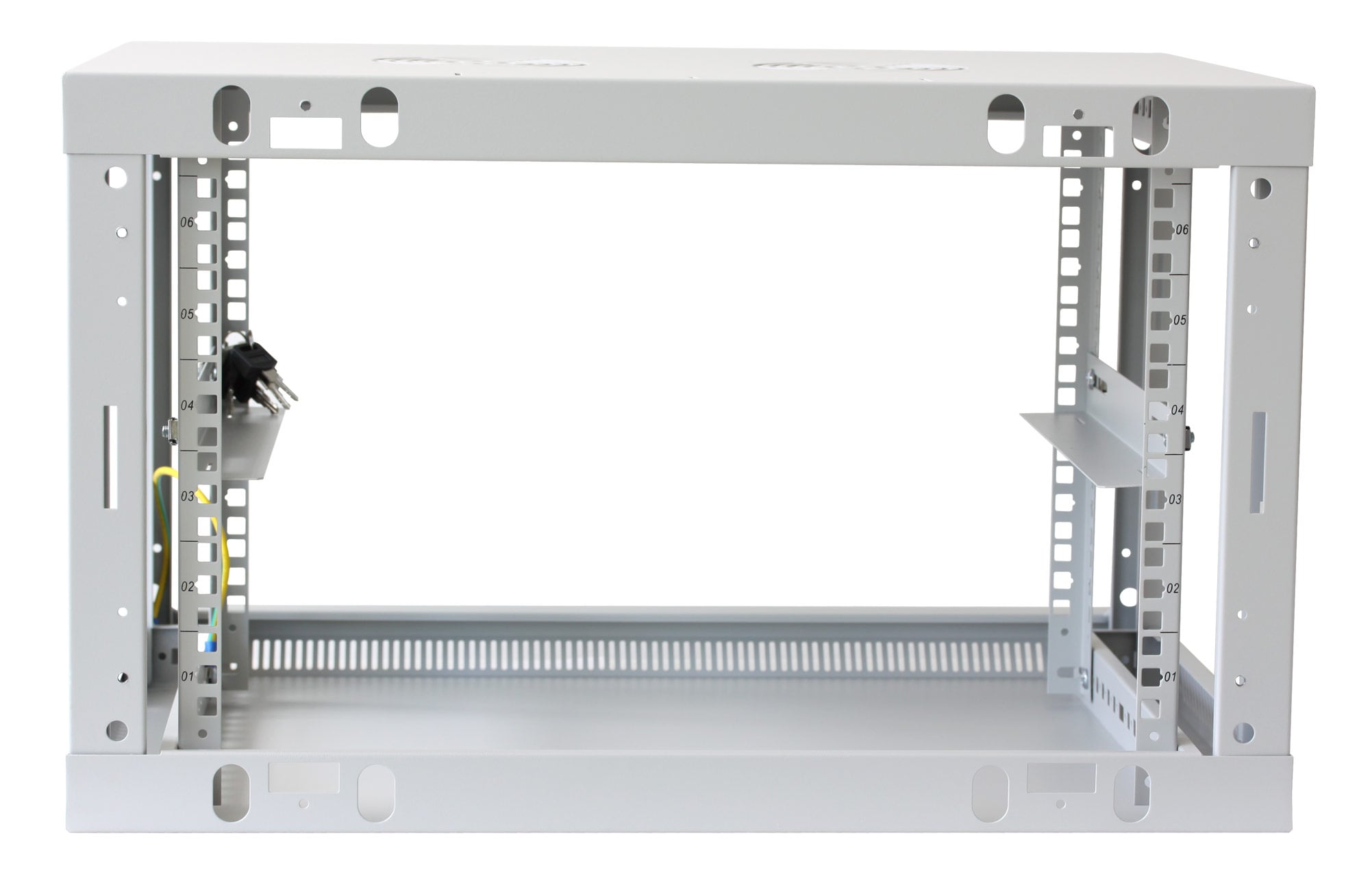 Armadio Rack 19'' a muro 9 unità sezione unica prof. 600mm Grigio - Intellinet I-CASE EW-2009G