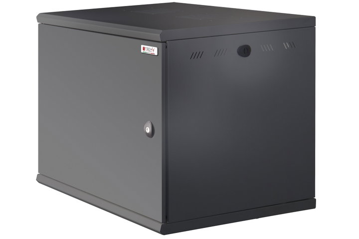 Armadio Rack 19" a Muro 10U P 500mm Porta Cieca Nero - Techly Professional I-CASE EW-2010BK5C