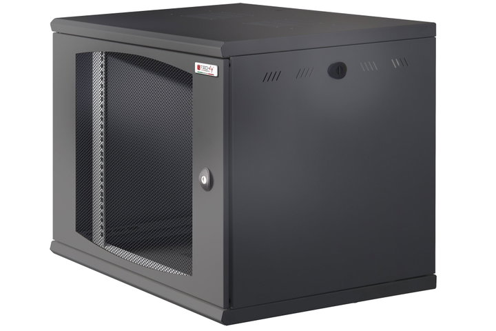 Armadio Rack 19" a Muro 10U P 500mm Porta Grigliata Nero - Techly Professional I-CASE EW-2010BK5V
