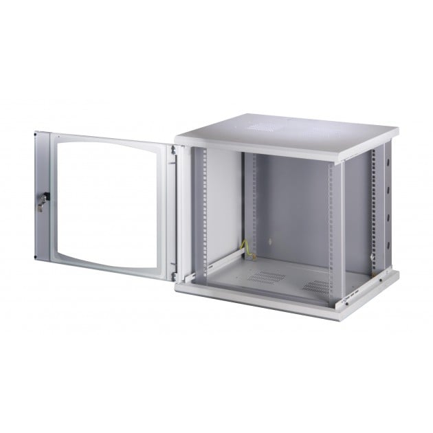 Armadio Rack 19'' a muro 13 unità sezione unica prof. 500mm Nero - Techly Professional I-CASE EW-2012BK5
