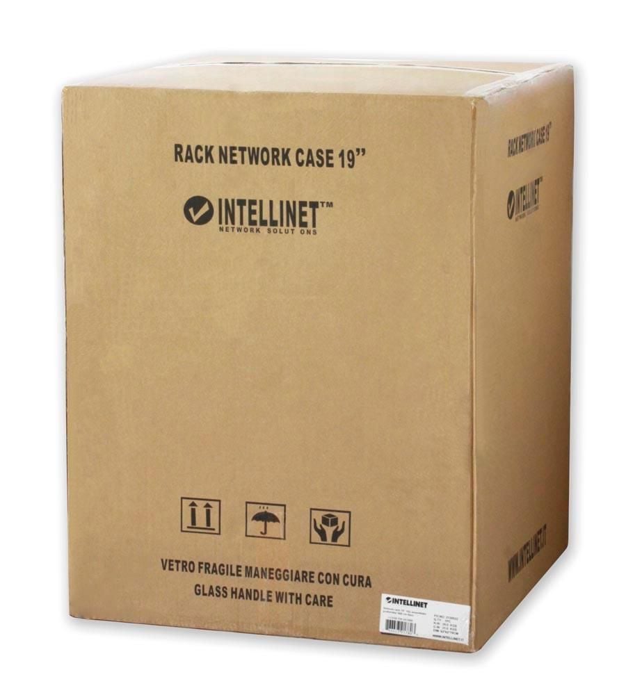 Armadio Rack 19'' a muro 12 unità sezione unica prof. 450mm Nero - Intellinet I-CASE EW-2012BKL