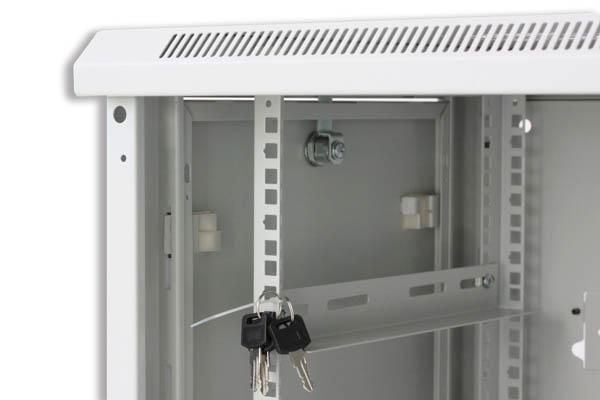 Armadio Rack 19'' a muro 12 unità sezione unica prof. 600mm Grigio - Intellinet I-CASE EW-2012G