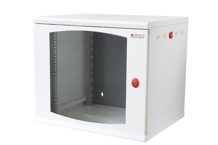 Armadio Rack 19" a Muro 13U Sezione Unica P.600mm Bianco - Techly Professional I-CASE EW-2013WH6