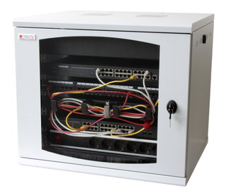 Armadio Rack 19" a muro 16 unità sezione unica prof. 500mm Grigio - Techly Professional I-CASE EW-2015G5