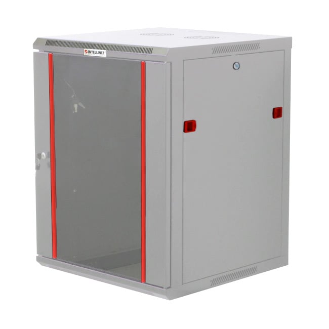 Armadio Rack 19'' a muro 15 unità sezione unica prof. 450mm Grigio - Intellinet I-CASE EW-2015GL