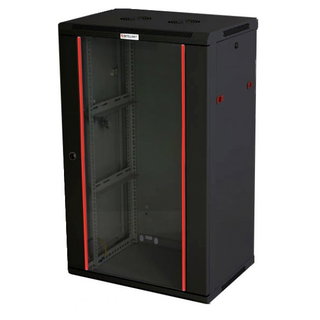 Armadio Rack 19" a Muro 20 Unità Sezione Unica Prof. 450mm Nero - Intellinet I-CASE EW-2020BKL