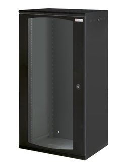 Armadio Rack 19" a Muro 22U Sezione Unica P 600mm Porta Vetro Nero - Techly Professional I-CASE EW-2022BK6