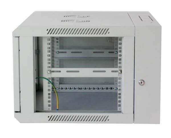 Armadio Rack 19'' a muro 9 unità due sezioni Grigio - Intellinet I-CASE EW-3009G