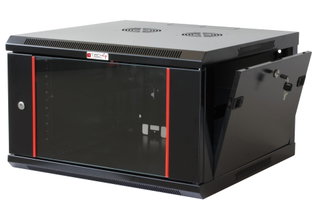 Armadio Rack 19'' a Muro 6 Unità Sezione Unica Prof. 450mm Nero - Techly Professional I-CASE EWT-2406BK