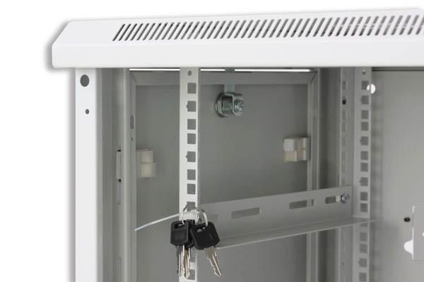 Armadio Rack 19'' a muro 9 unità sezione unica prof. 450mm Grigio - Techly Professional I-CASE EWT-2409G