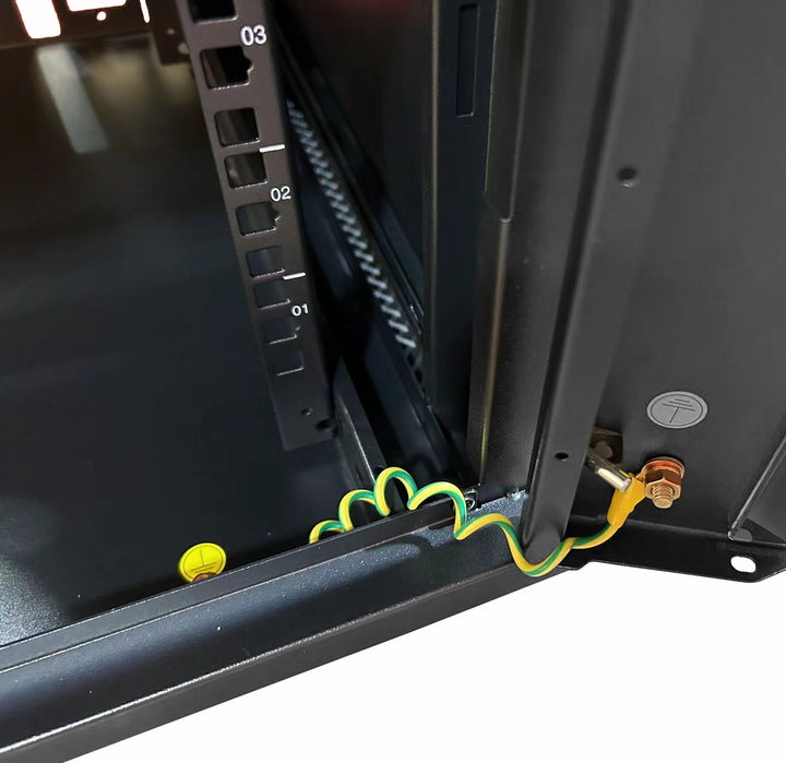 Armadio Rack 19'' a Muro 12 Unità Sezione Unica Prof. 450mm Nero - Techly Professional I-CASE EWT-2412B