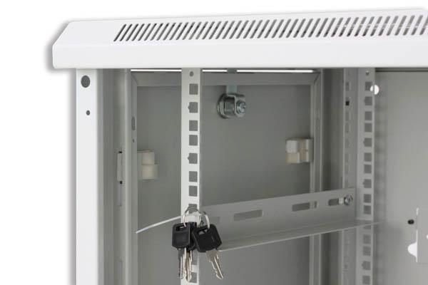 Armadio Rack 19" a muro 15 unità sezione unica prof. 450 mm Grigio - Techly Professional I-CASE EWT-2415G