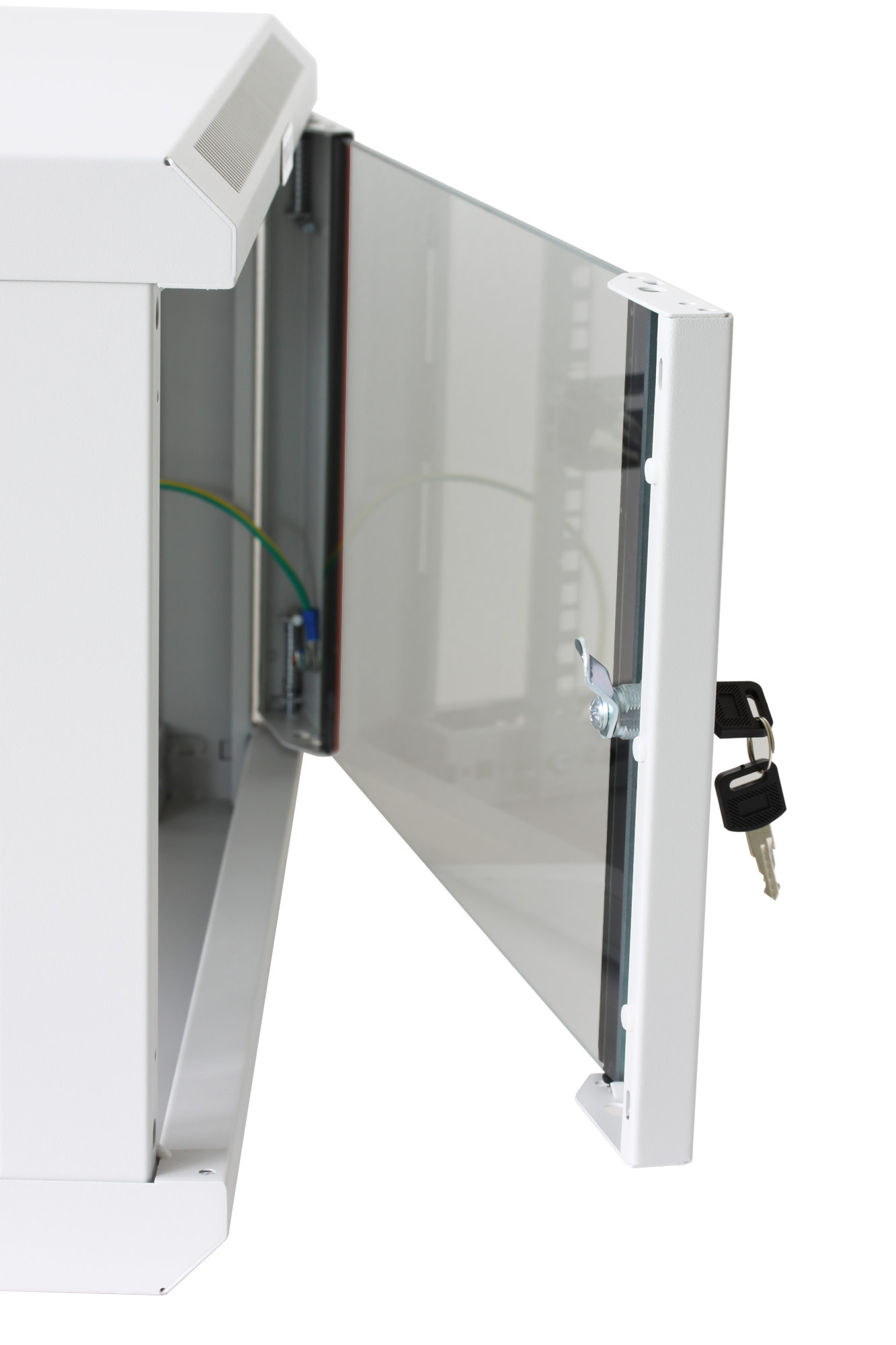 Armadio Rack 19'' a muro 12 unità sezione unica prof. 600mm Grigio - Techly Professional I-CASE EWT-2612G