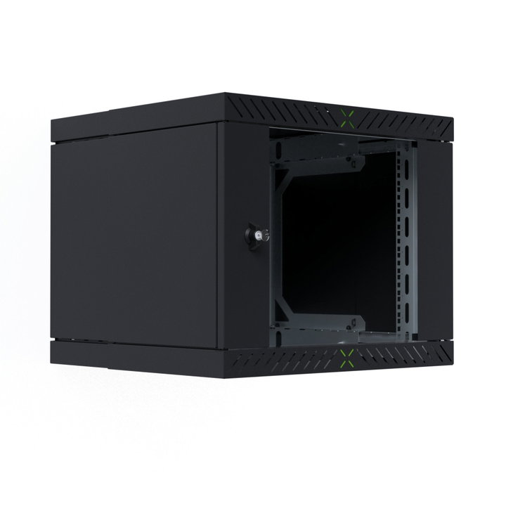 Armadio Rack 19" a Muro 9U da Assemblare Profondità 400-600 mm Nero - X-RACK I-CASE EWX-2009BK