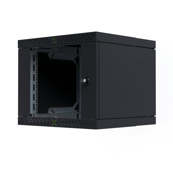 Armadio Rack 19" a Muro 9U da Assemblare Profondità 400-600 mm Nero - X-RACK I-CASE EWX-2009BK