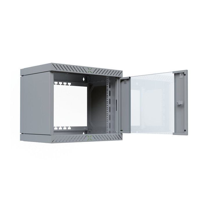 Armadio Rack 19" a Muro 9U da Assemblare Profondità 400-600 mm Grigio - X-RACK I-CASE EWX-2009G