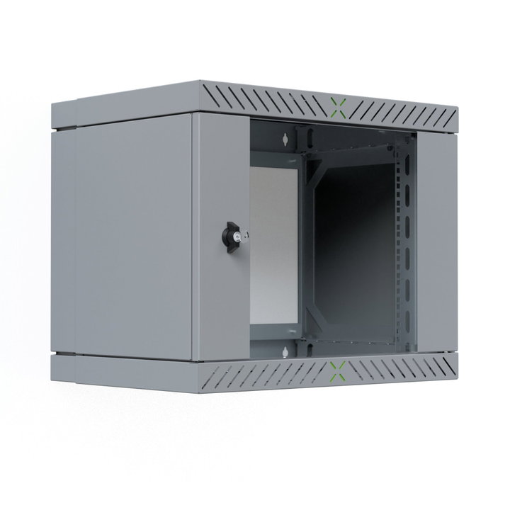 Armadio Rack 19" a Muro 9U da Assemblare Profondità 400-600 mm Grigio - X-RACK I-CASE EWX-2009G