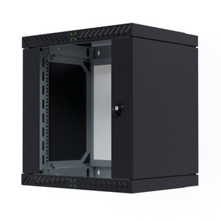 Armadio Rack 19" a Muro 12U da Assemblare Profondità 400-600 mm Nero - X-RACK I-CASE EWX-2012BK