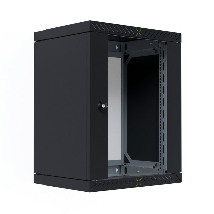 Armadio Rack 19" a Muro 15U da Assemblare Profondità 400-600 mm Nero - X-RACK I-CASE EWX-2015BK