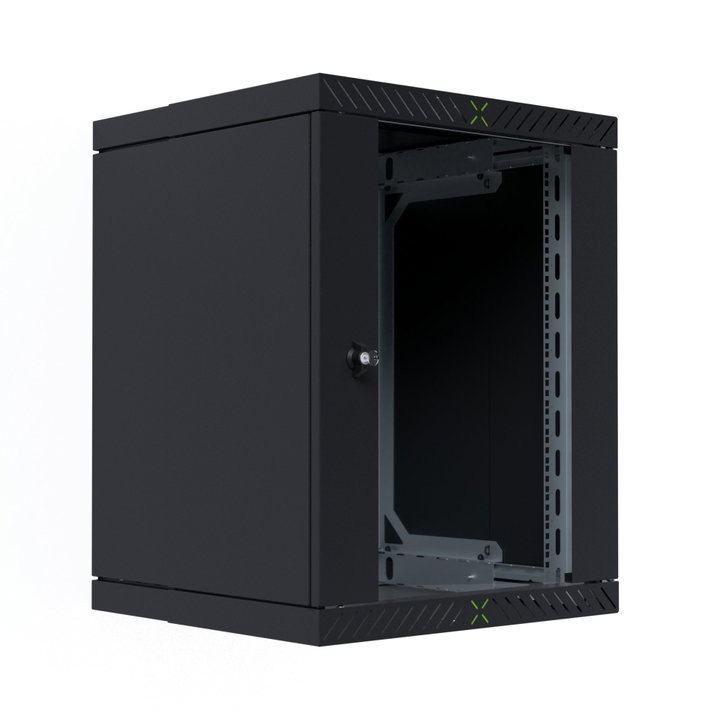 Armadio Rack 19" a Muro 15U da Assemblare Profondità 400-600 mm Nero - X-RACK I-CASE EWX-2015BK
