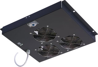 Ceiling Fan Kit 3 with Thermostat for Rack Cabinets - Intellinet I-CASE FAN-10