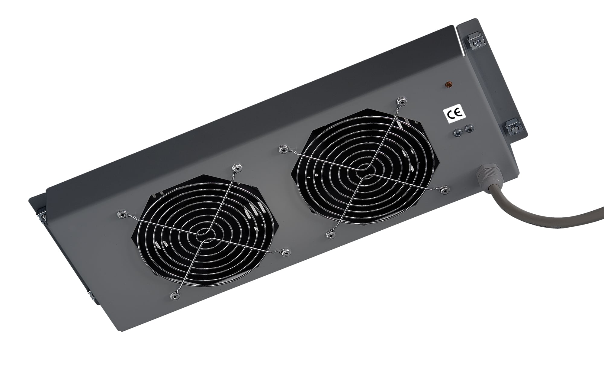 Gruppo di 2 Ventole a Soffitto Senza Termostato per Rack 19'' Nero - Intellinet I-CASE FAN-2STN