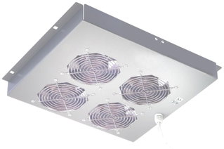 4 Ceiling Fan Unit without Thermostat for Rack 19'' Gray - Intellinet I-CASE FAN-4ST