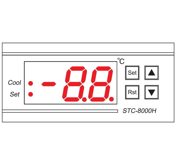 Gruppo 4 Ventole 1U per Rack 19" con Termostato LED Nero - Techly Professional I-CASE FAN-TC4B