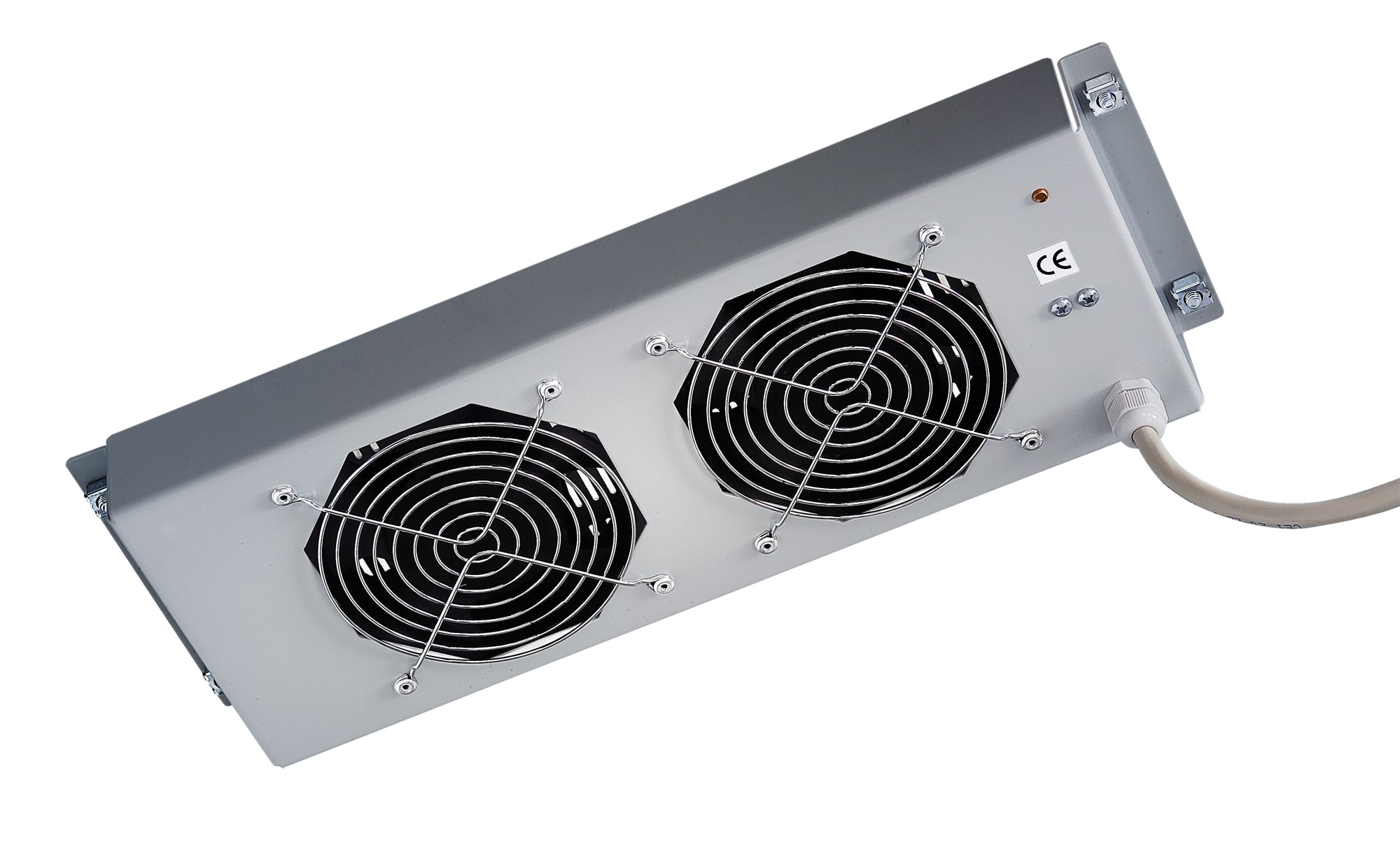 Gruppo di 2 Ventole a Soffitto Senza Termostato per Rack 19'' Grigio - Intellinet I-CASE FAN2-ST