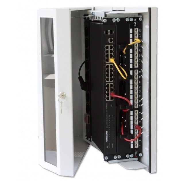 Armadio a muro 19'' 8 Unità Grigio - Techly Professional I-CASE FL-08-BGT