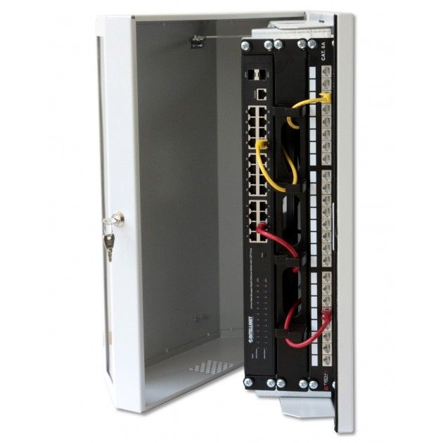 Armadio a muro 19'' 8 Unità Grigio - Techly Professional I-CASE FL-08-BGT