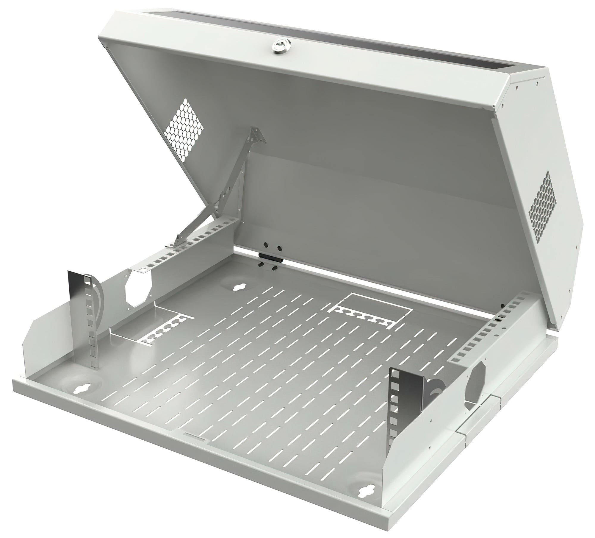 Armadio a muro 19'' Flat 9 Unità Grigio - Techly Professional I-CASE FL-09-BGT