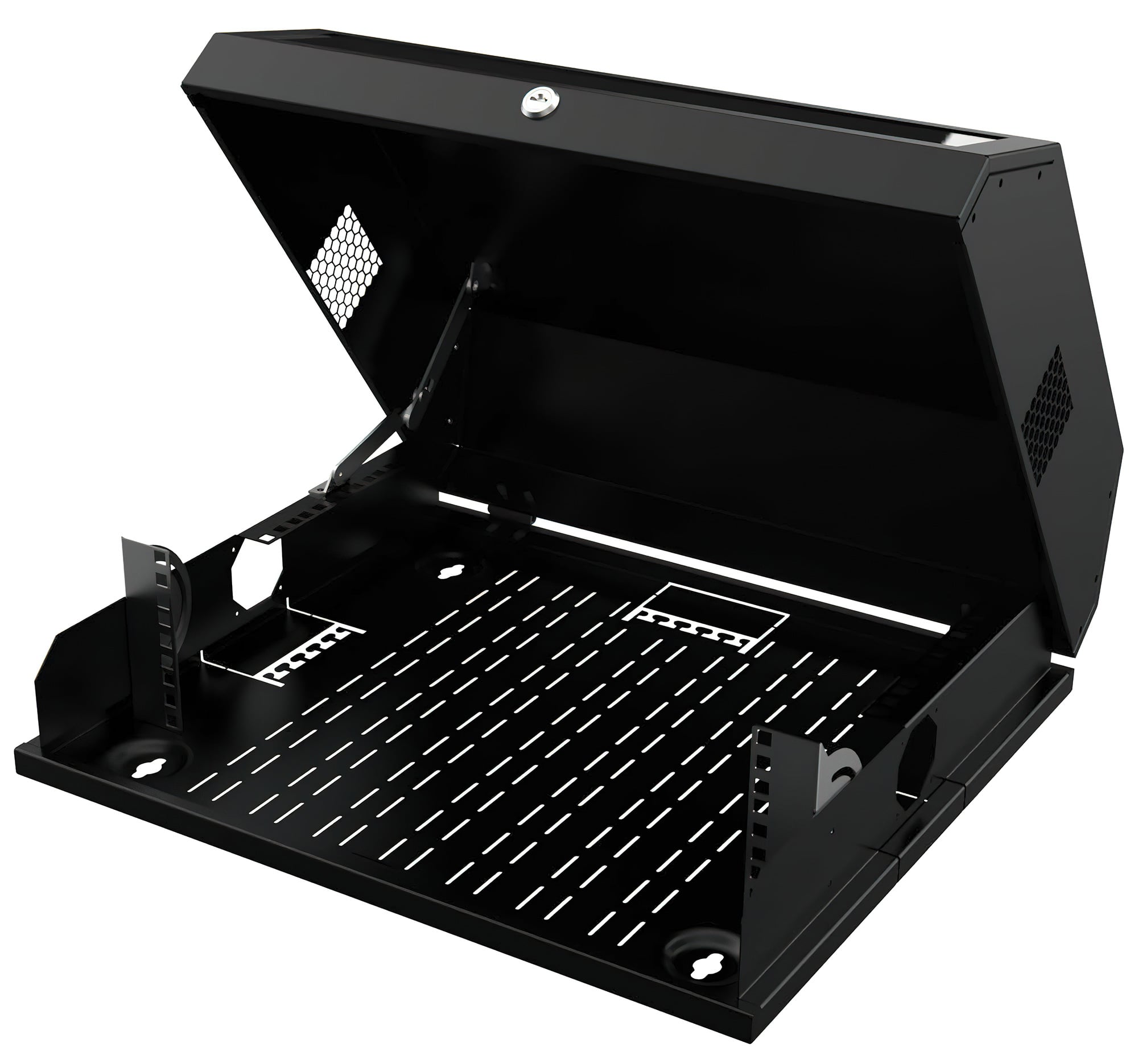 Armadio a muro 19'' Flat 9 Unità Nero - Techly Professional I-CASE FL-09-BKT