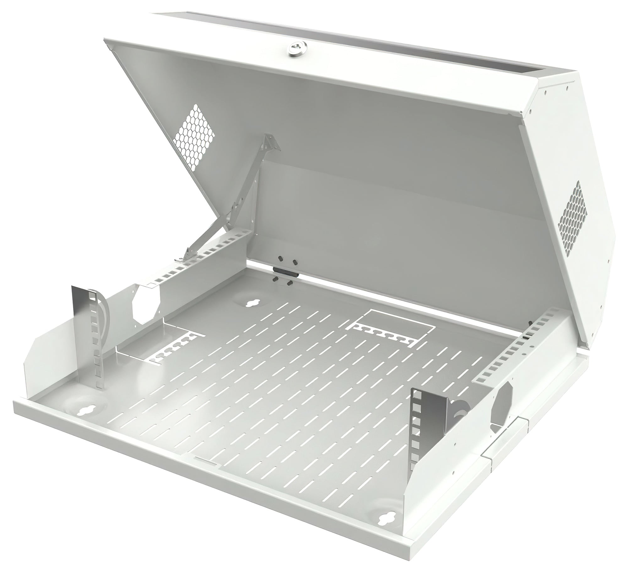 Armadio a muro 19'' Flat 9 Unità Bianco RAL9016 - Techly Professional I-CASE FL-09-WHT2