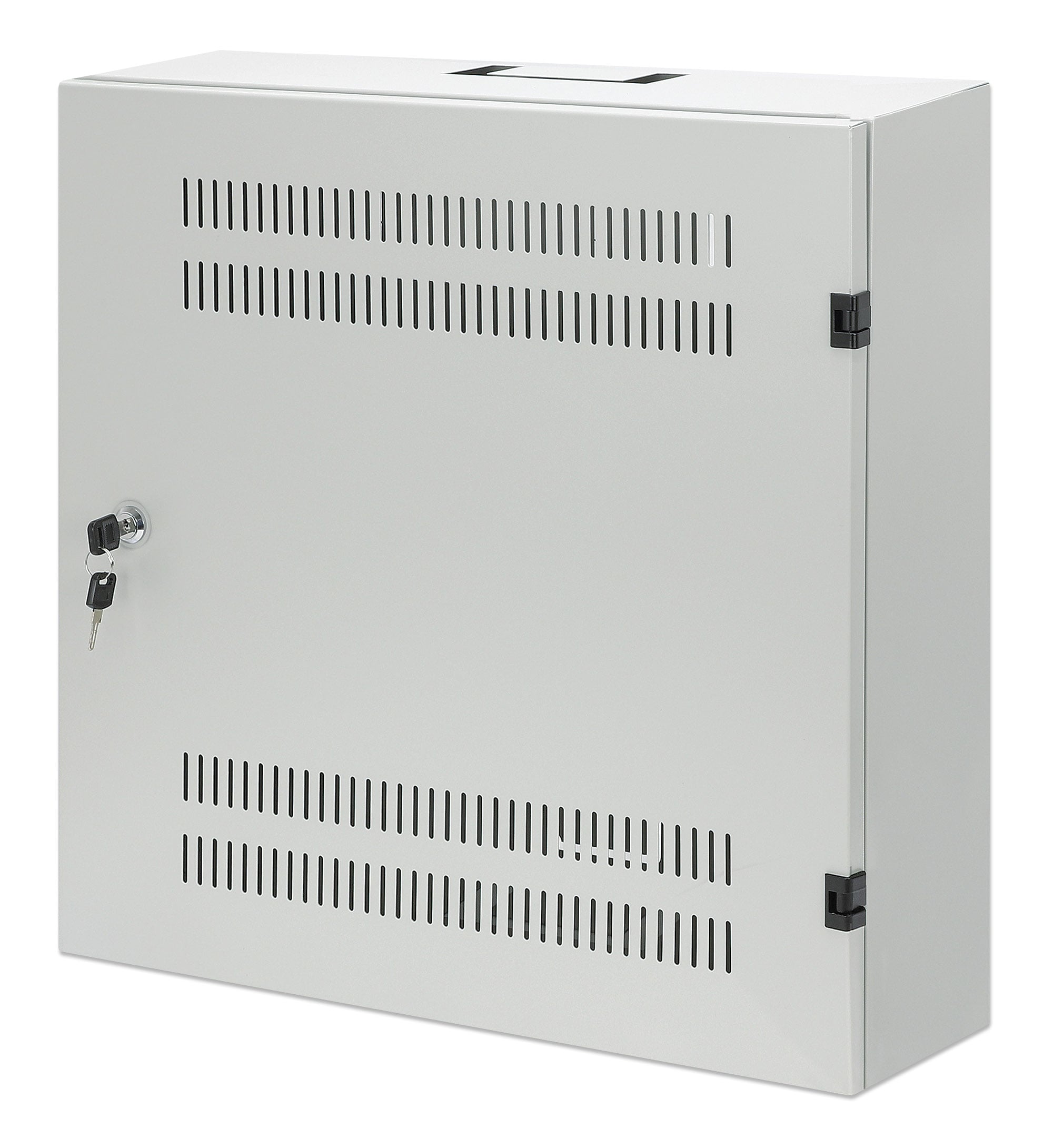Armadio 19'' a muro a basso profilo con montanti orizzontali 4U e verticali 2U - Intellinet I-CASE FL-4X2GYI