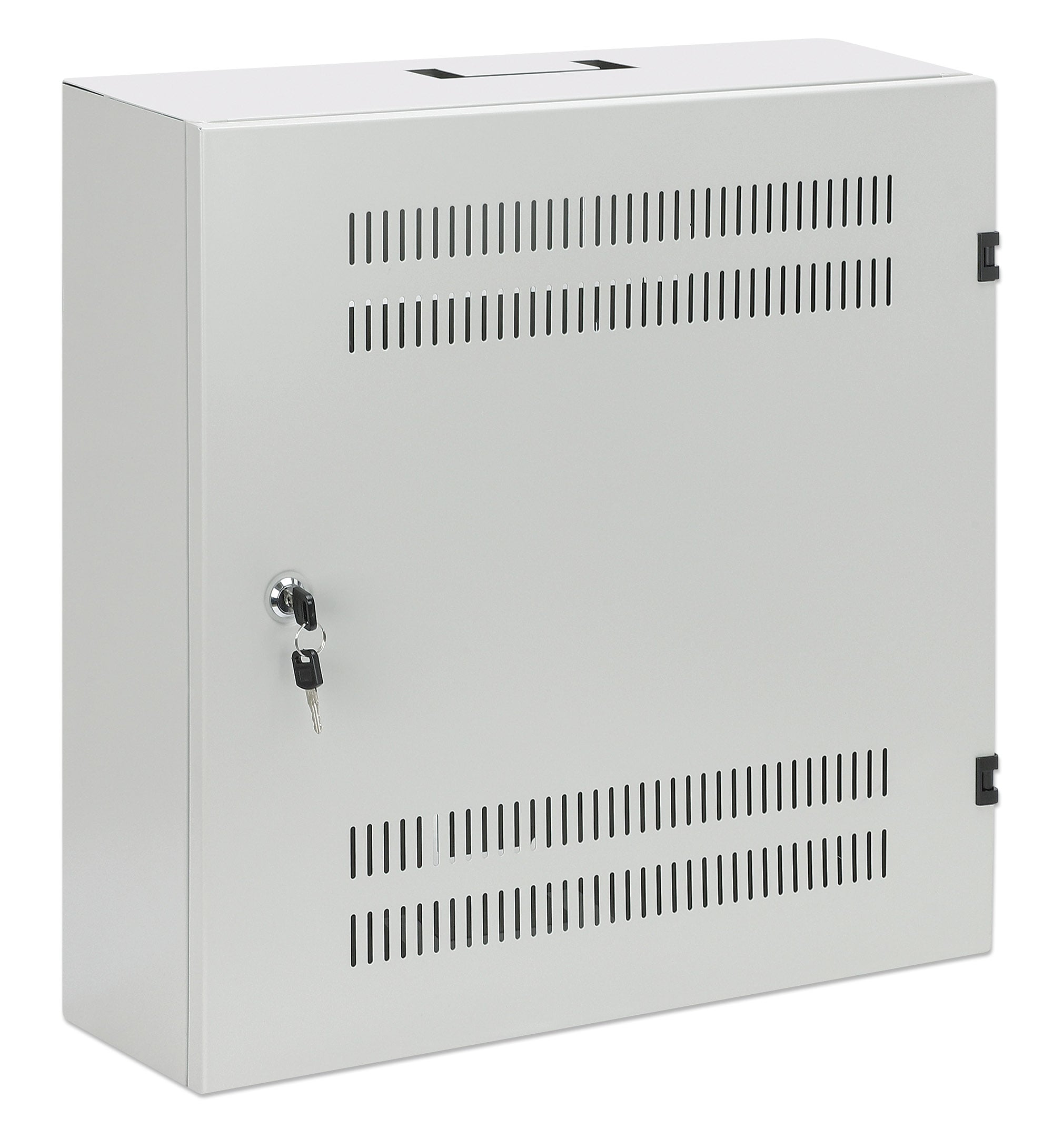 Armadio 19'' a muro a basso profilo con montanti orizzontali 4U e verticali 2U - Intellinet I-CASE FL-4X2GYI