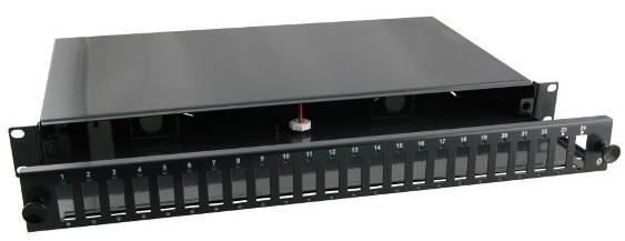 Cassetto Ottico 19'' 24 porte SC Duplex Nero - Intellinet I-CASE FO-24SCD