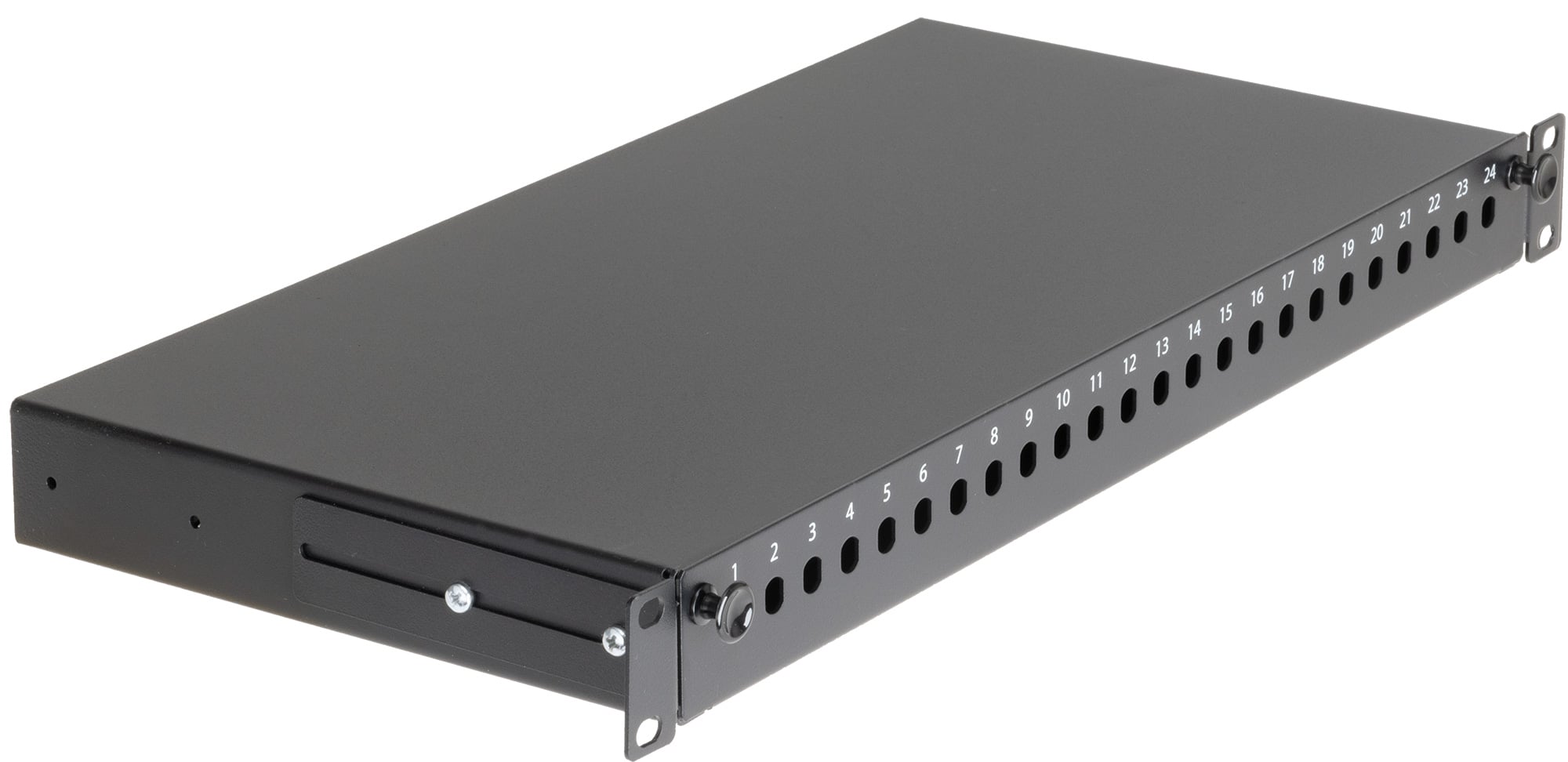 Cassetto Rack 19'' Fibra Ottica 24 Porte ST Simplex - Intellinet I-CASE FO-24ST