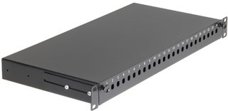 Rack drawer 19'' Fiber Optic 24 ST Simplex Ports - Intellinet I-CASE FO-24ST
