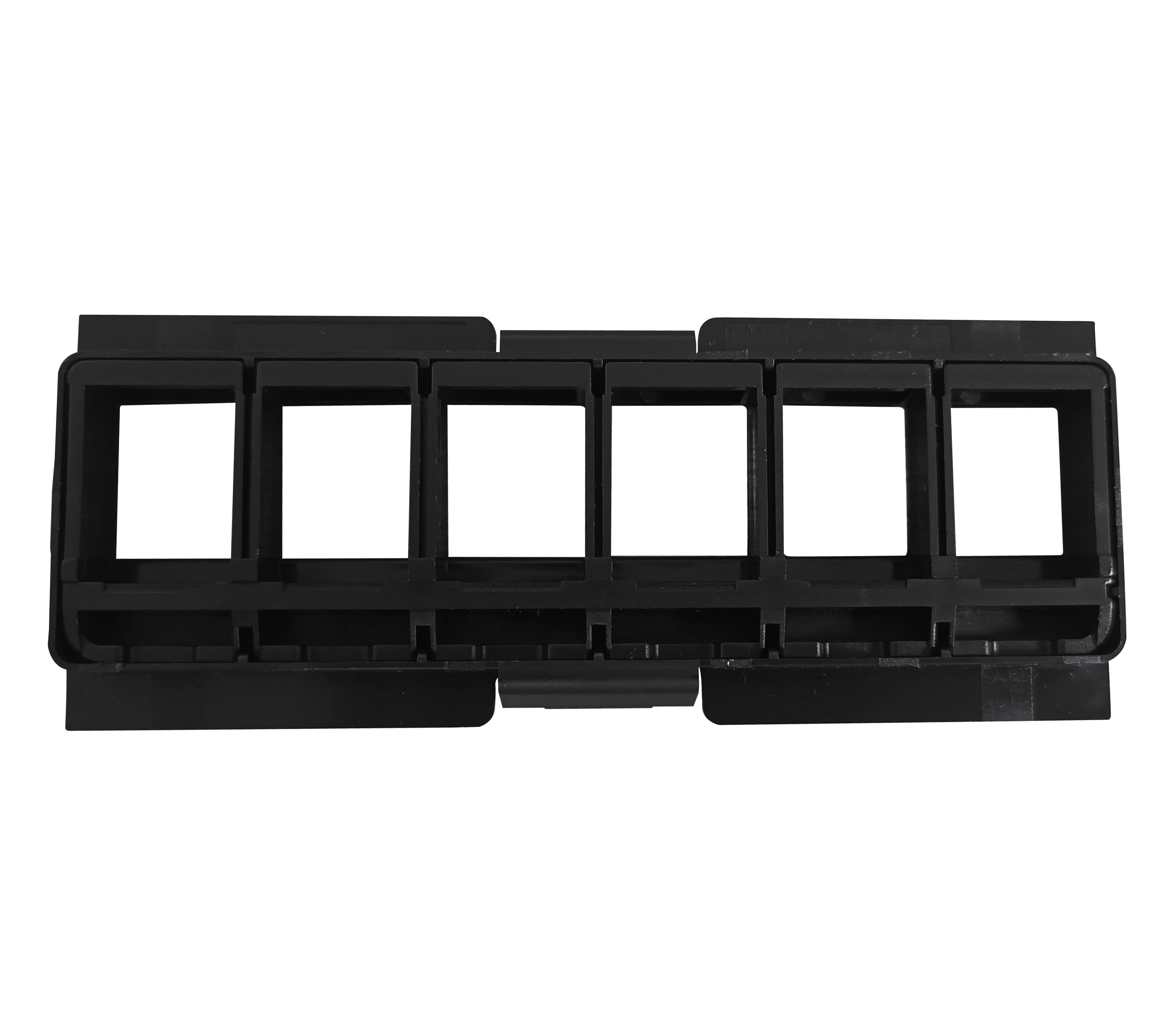 Pannello Frontale Adattatore 6 Posti RJ45 Keystone UTP per Pannello Patch - Techly Professional I-CASE FO-48ADP-RJ45