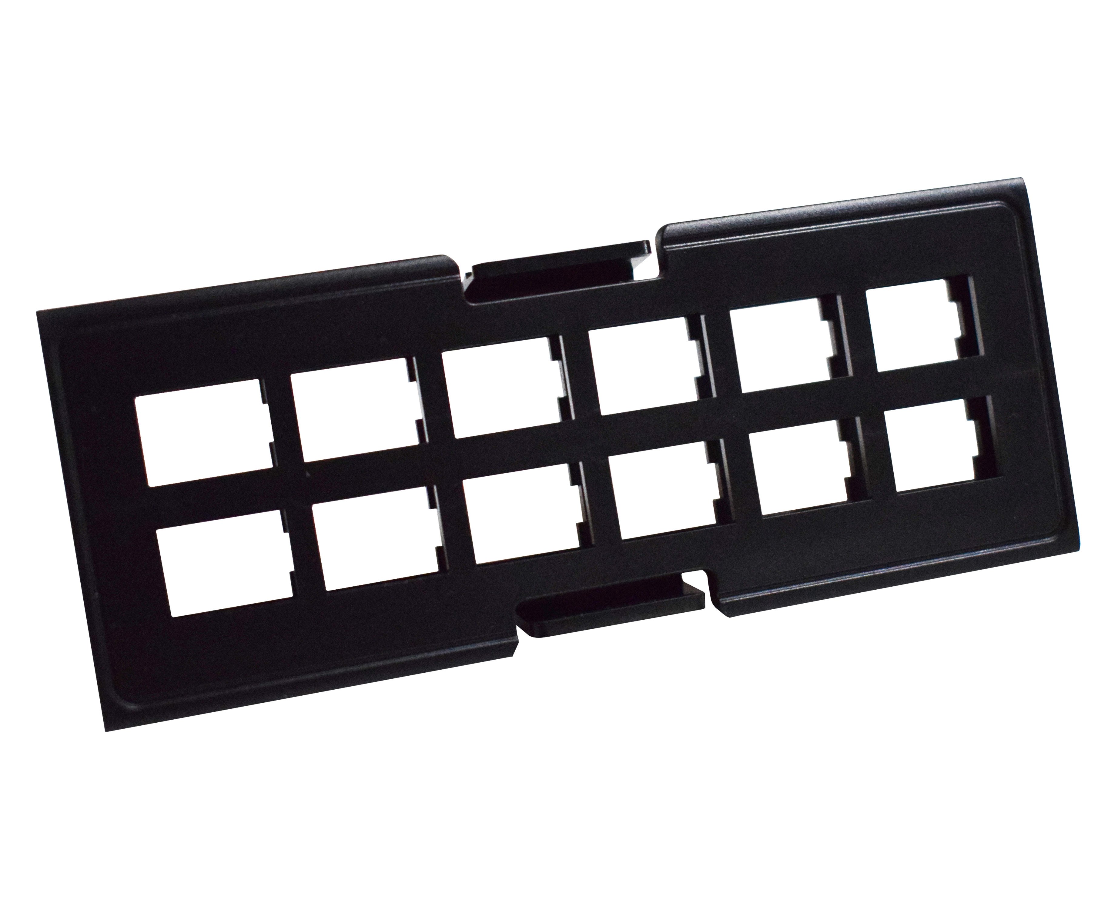 Pannello Frontale Adattatore 12 Posti SC/LC per Pannello Patch - Techly Professional I-CASE FO-48ADP-SCLC