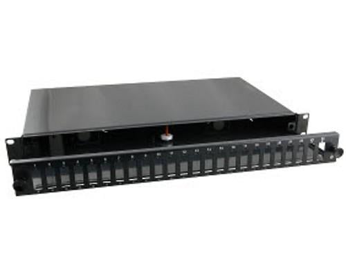 Cassetto Ottico 19'' 24 porte SC Duplex Nero Fisso - Intellinet I-CASE FO-B24SCD