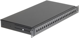 Optical drawer 19" 24 ST Ports Black Fixed - Intellinet I-CASE FO-B24ST