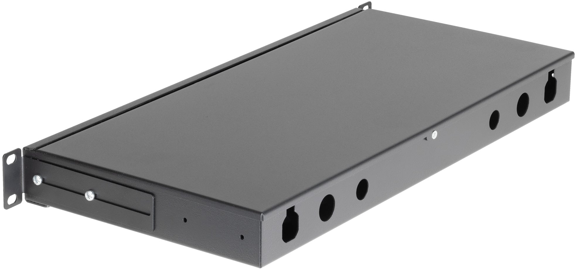 Cassetto Ottico 19'' 24 porte ST Nero Fisso - Intellinet I-CASE FO-B24ST