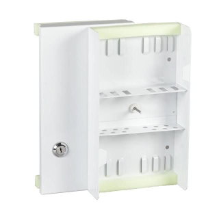 Compact Wall-Mount Optical Box with Included Panel RAL7035 - I-CASE FO-CSD1